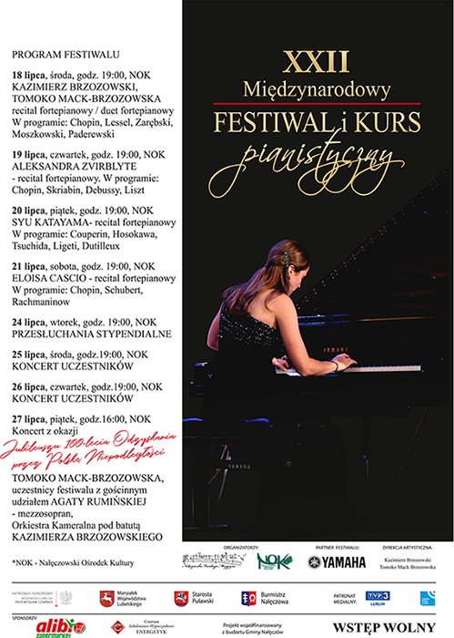 22 festiwal pianistyczny program